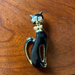 Black cat pin